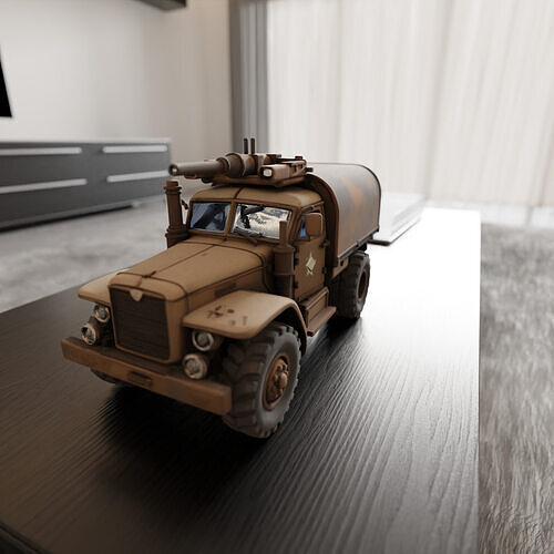 combat truck 3D print model