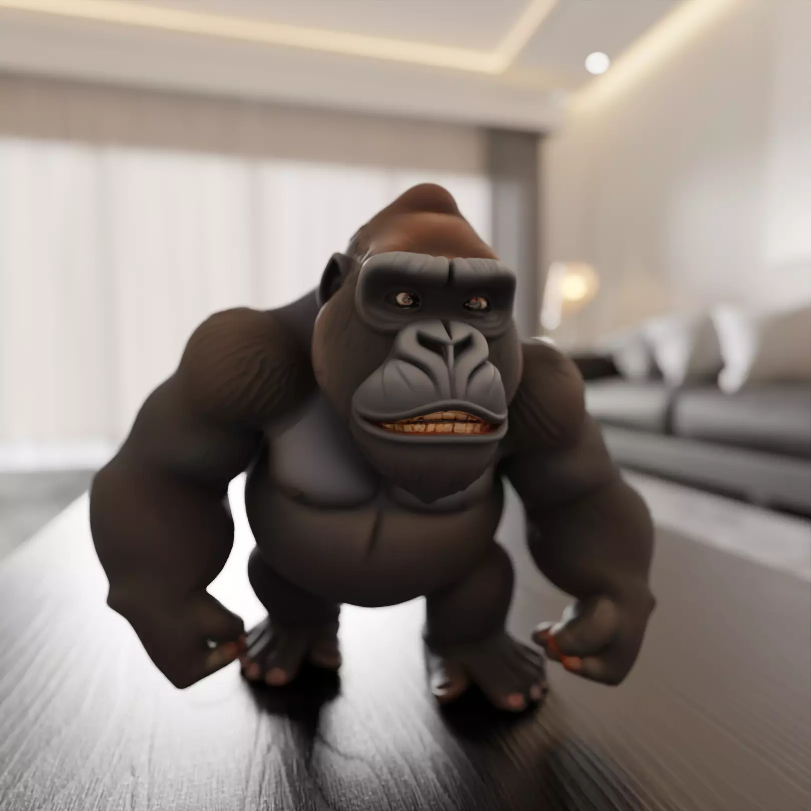 gorilla 3D print model_0