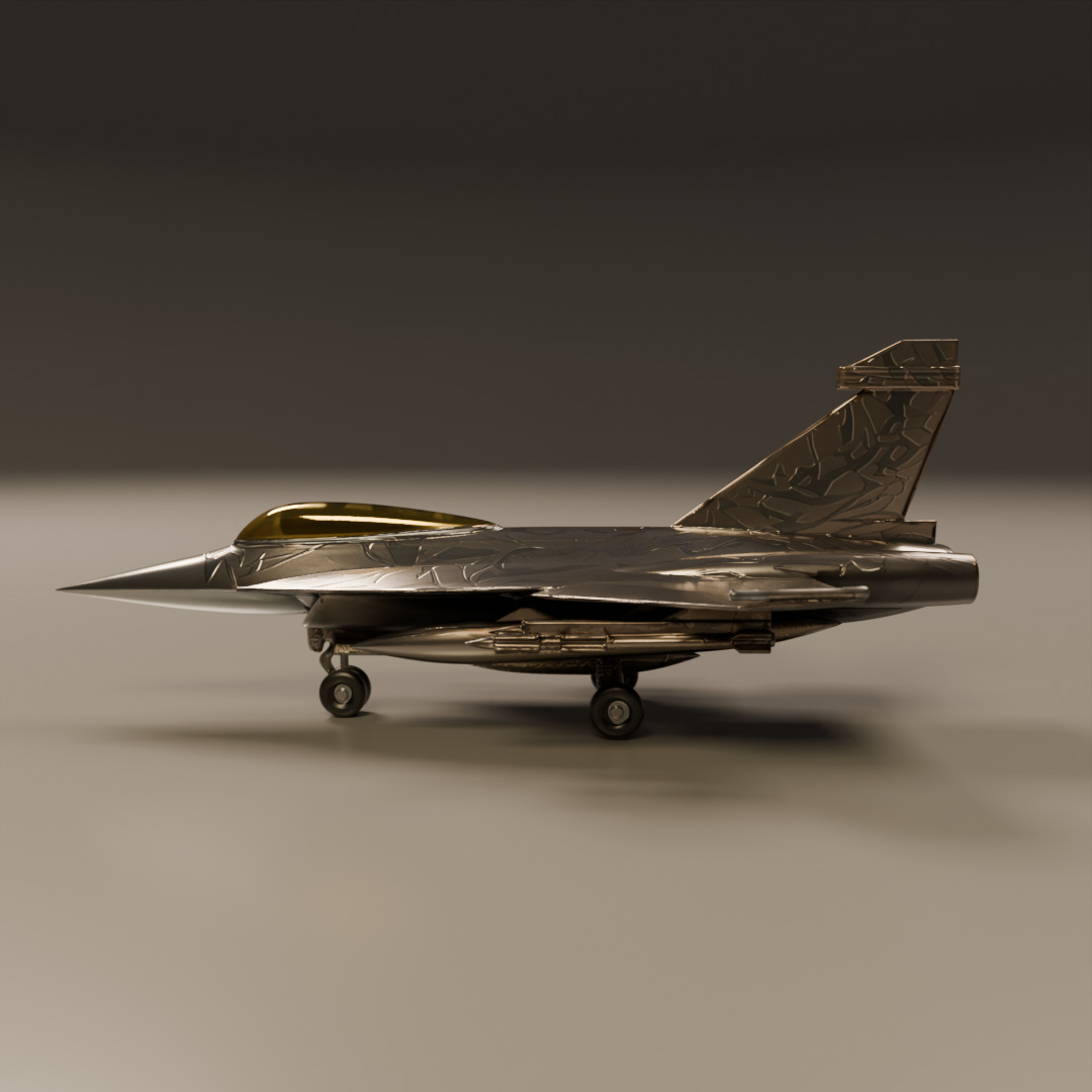 fighter jet 3D print model_3