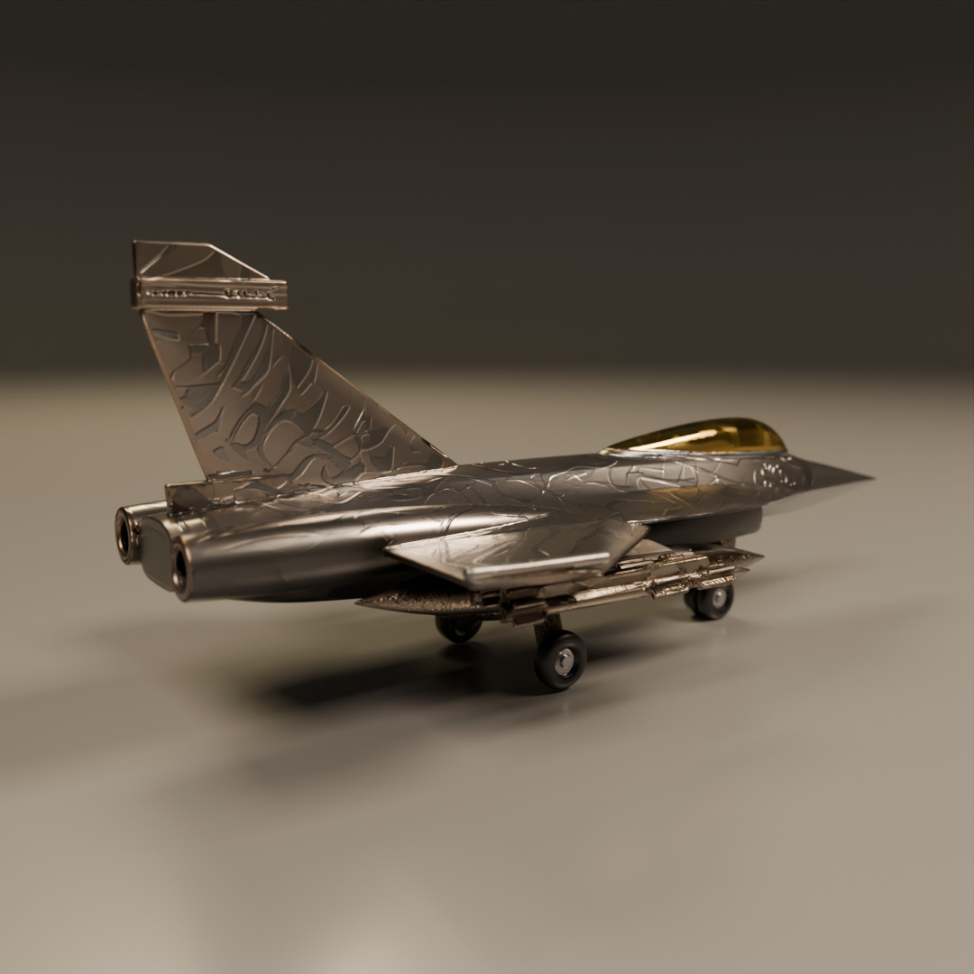 fighter jet 3D print model_13