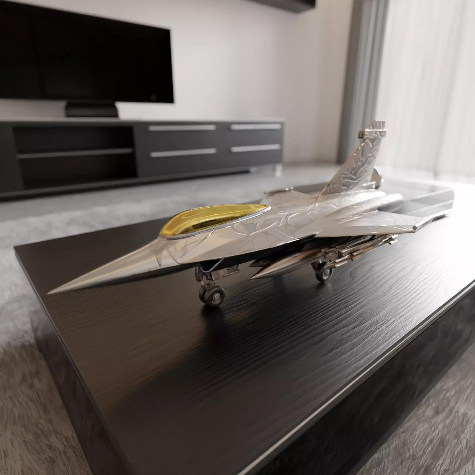 fighter jet 3D print model_0