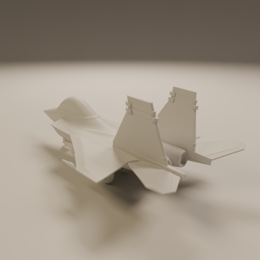 fighter jet 3D print model_6