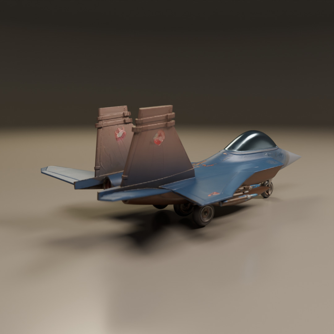 fighter jet 3D print model_15