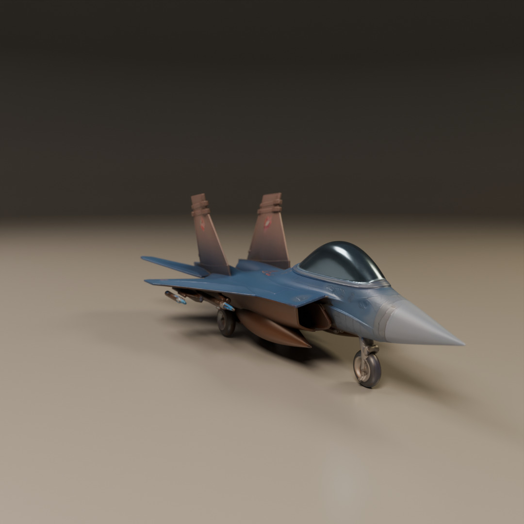 fighter jet 3D print model_12