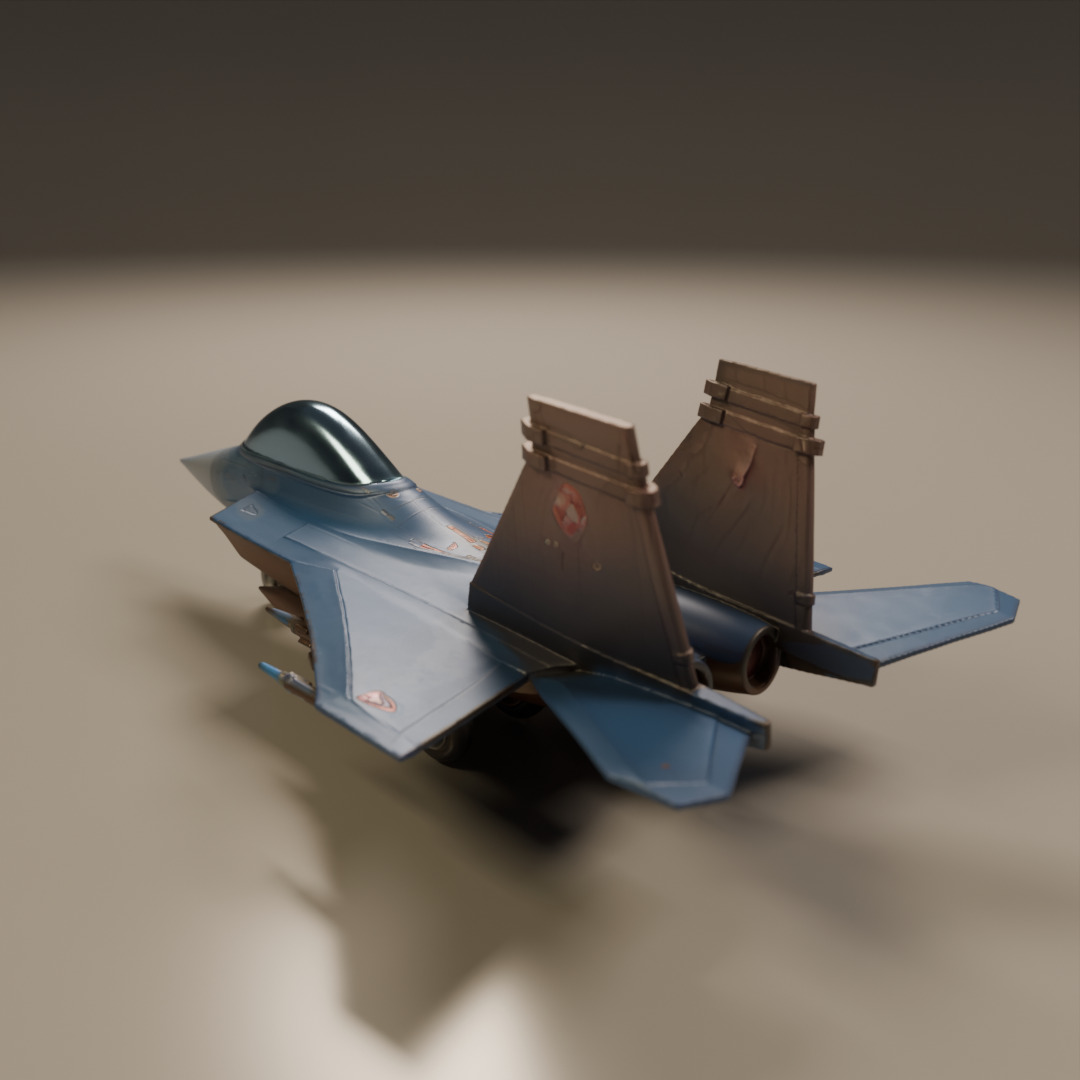 fighter jet 3D print model_14