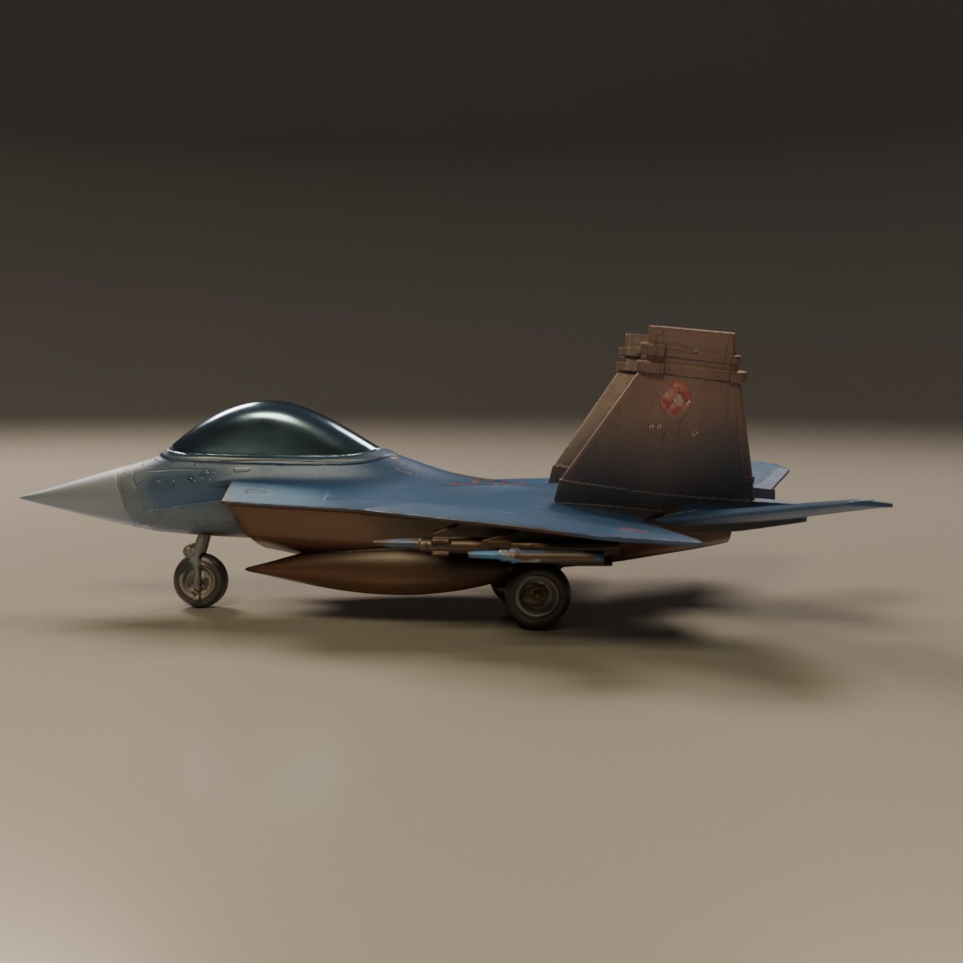 fighter jet 3D print model_10