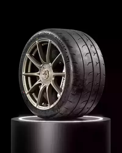 Hoosier Track Attack Pro  315 30 18 3D model