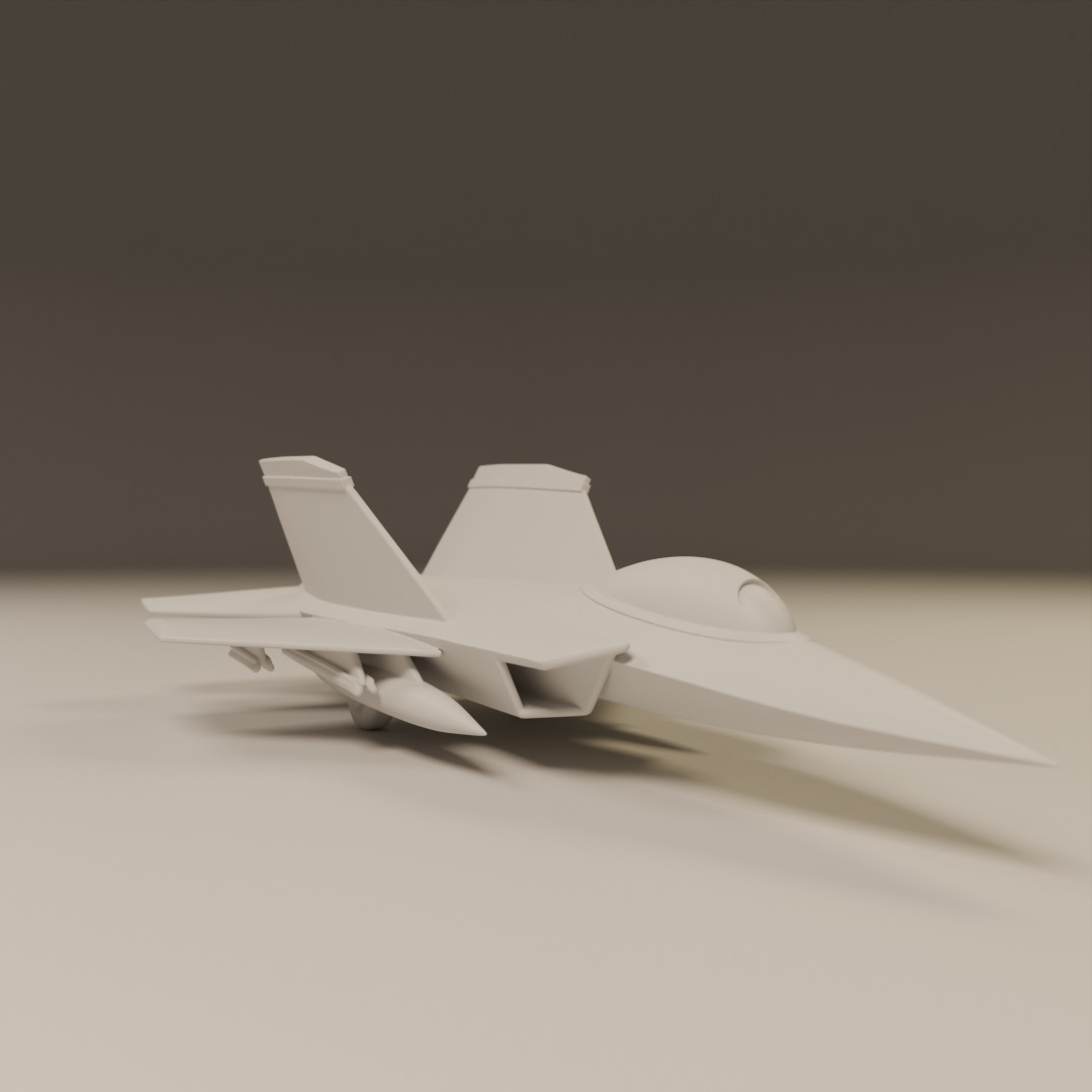 fighter jet 3D print model_7