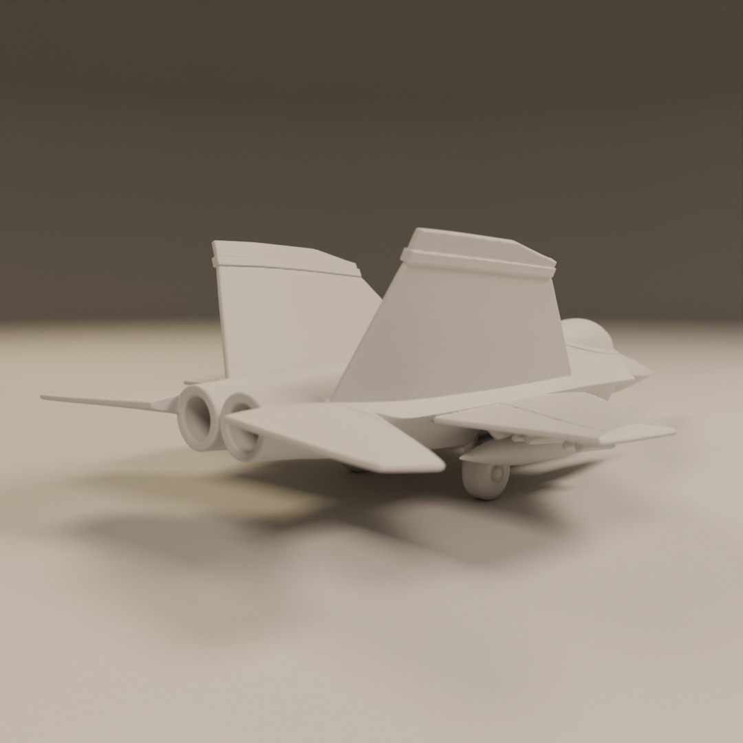 fighter jet 3D print model_13