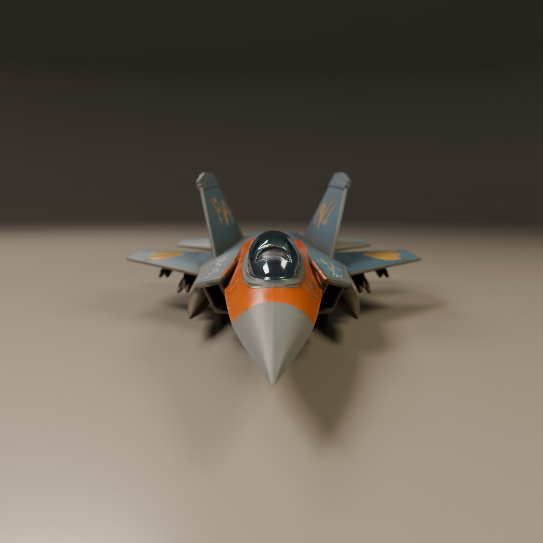 fighter jet 3D print model_16