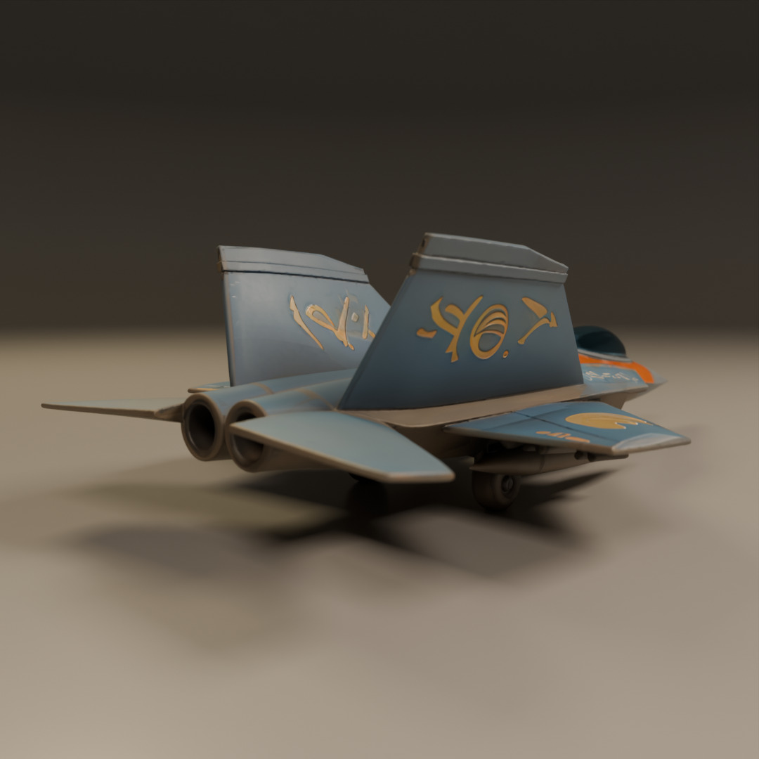 fighter jet 3D print model_14