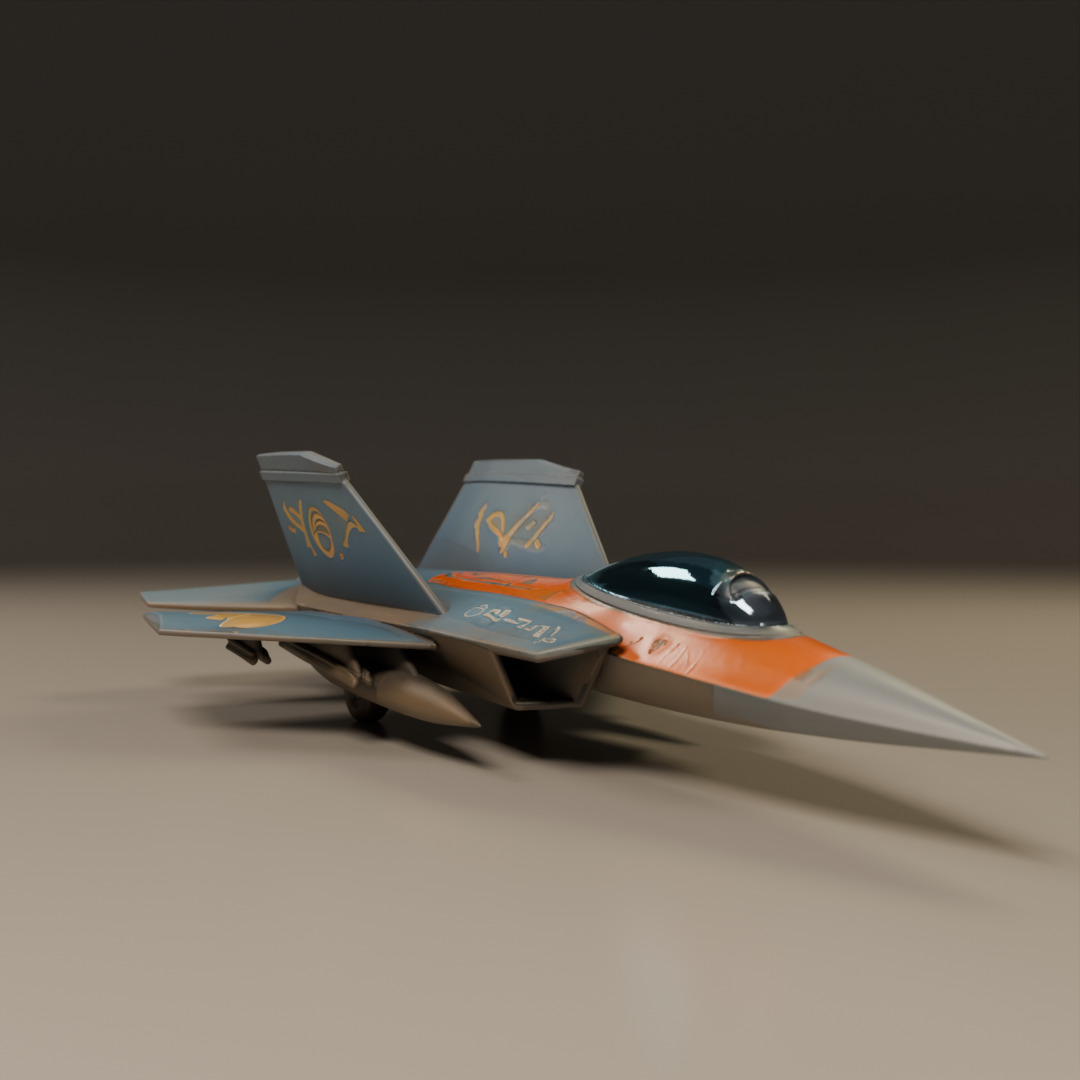 fighter jet 3D print model_8
