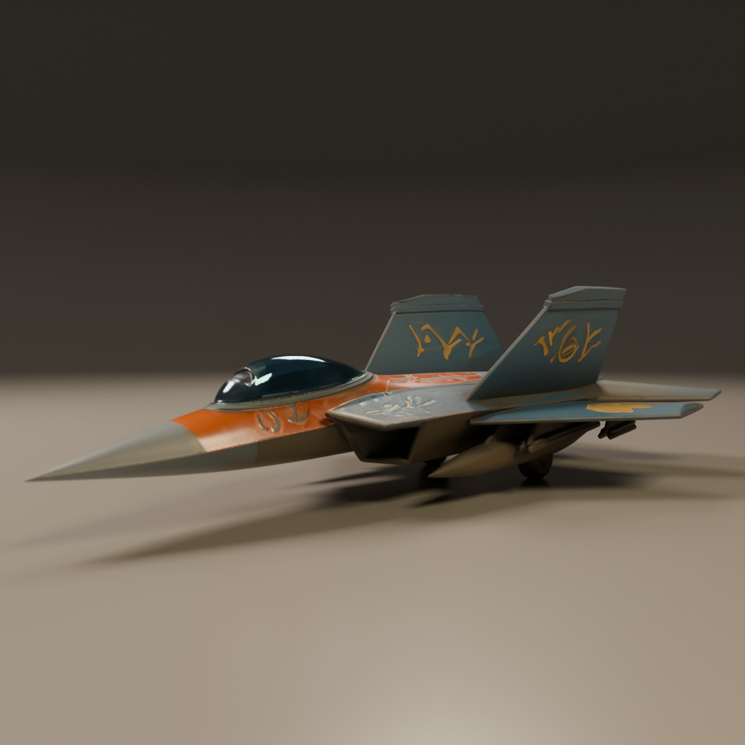 fighter jet 3D print model_10