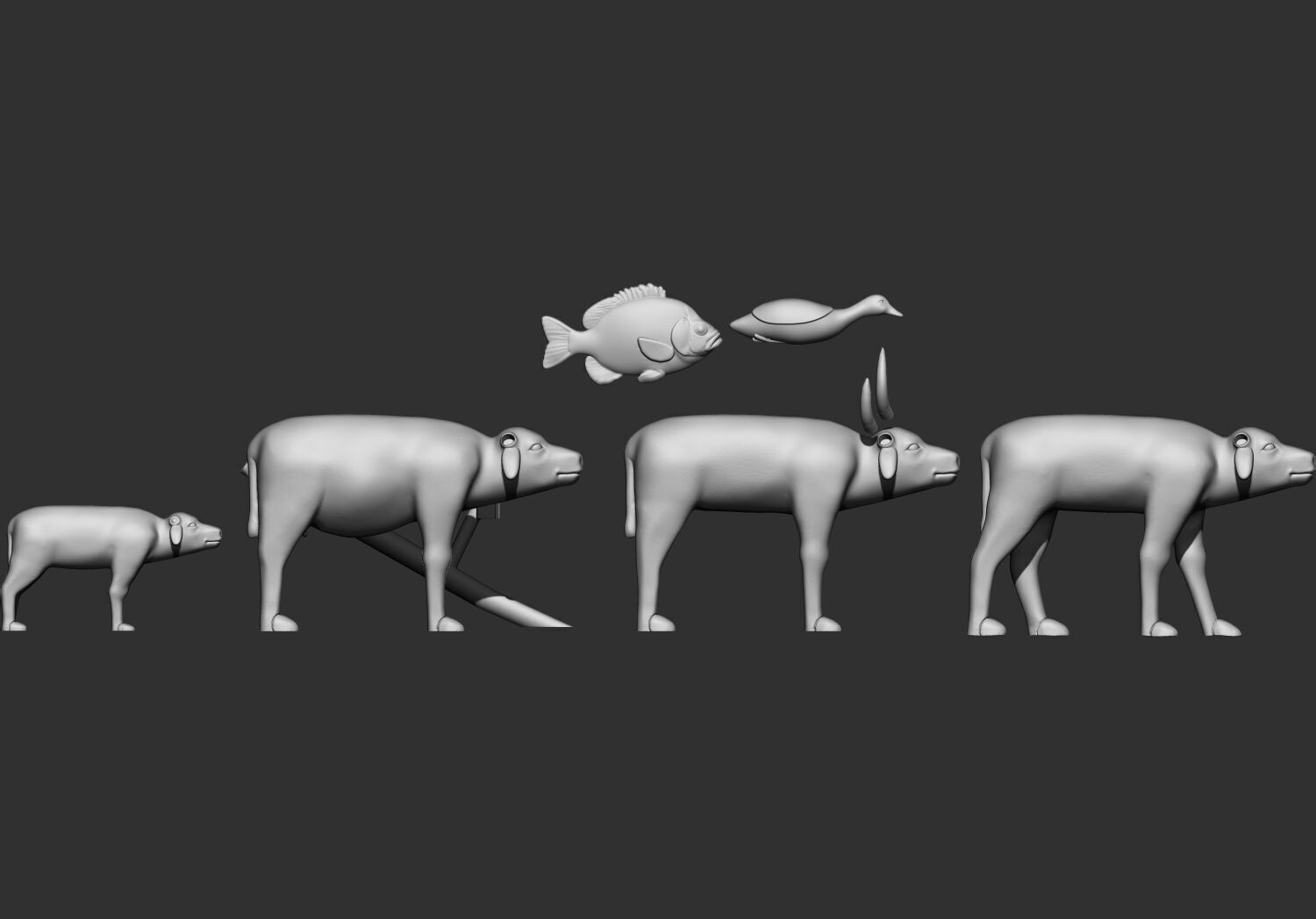 Ancient Egyptian Workers Miniature Models 3D Printable Model  V1 3D print model_22