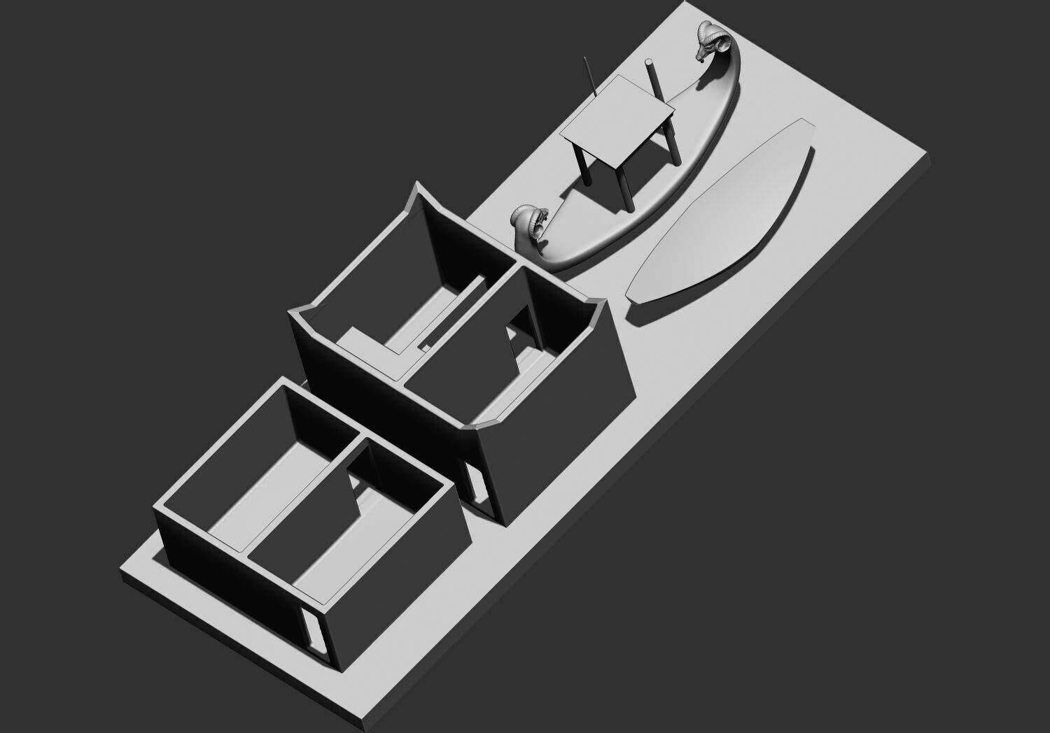 Ancient Egyptian Workers Miniature Models 3D Printable Model  V1 3D print model_24