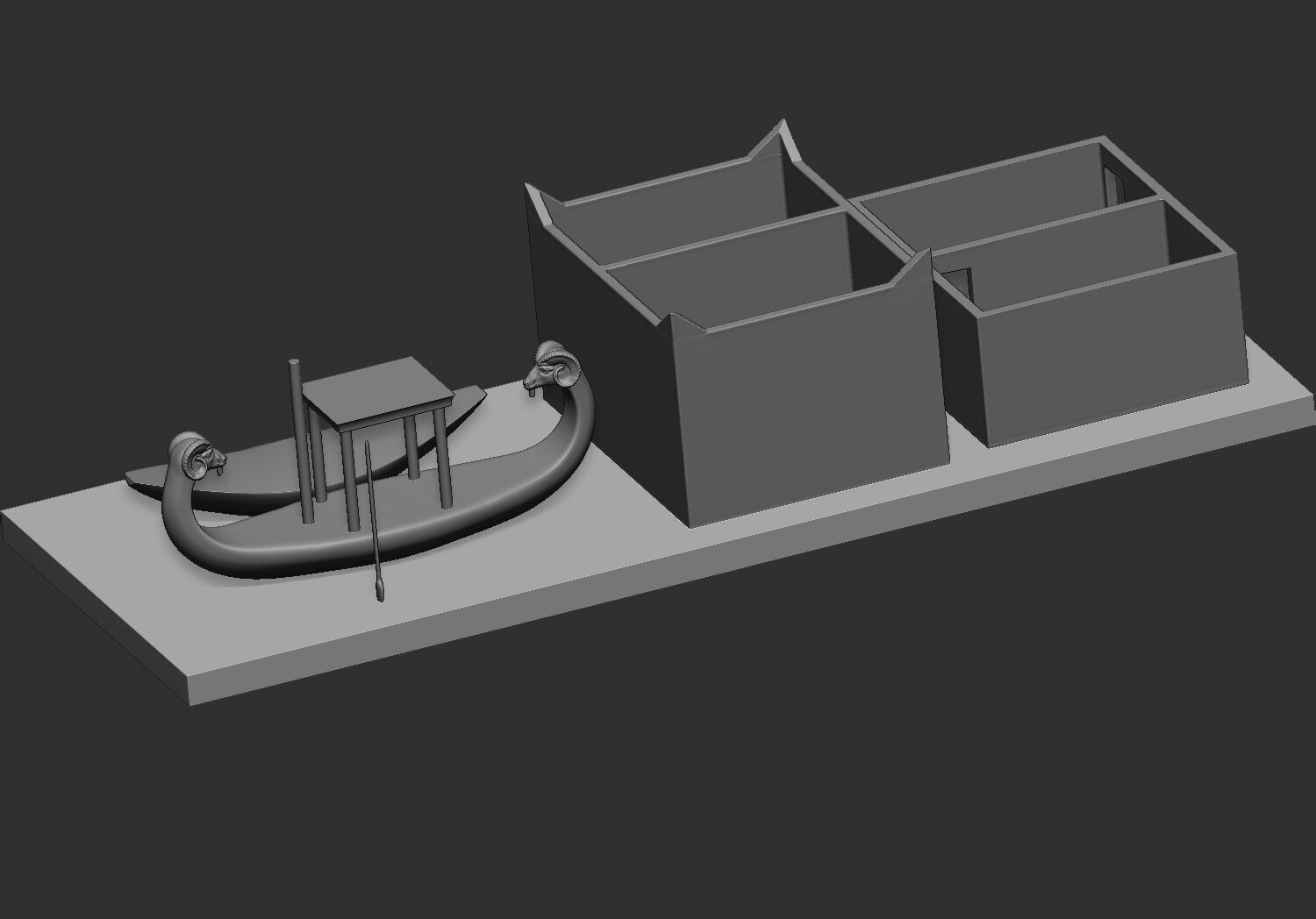 Ancient Egyptian Workers Miniature Models 3D Printable Model  V1 3D print model_28