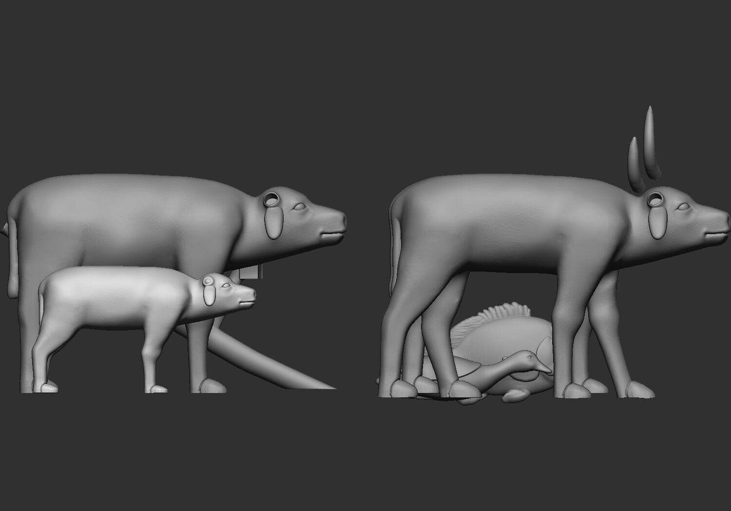 Ancient Egyptian Workers Miniature Models 3D Printable Model  V1 3D print model_21