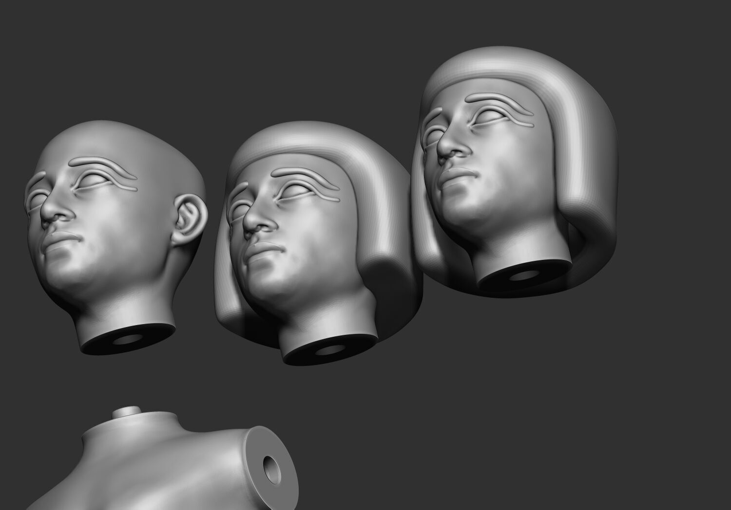 Ancient Egyptian Workers Miniature Models 3D Printable Model  V1 3D print model_5