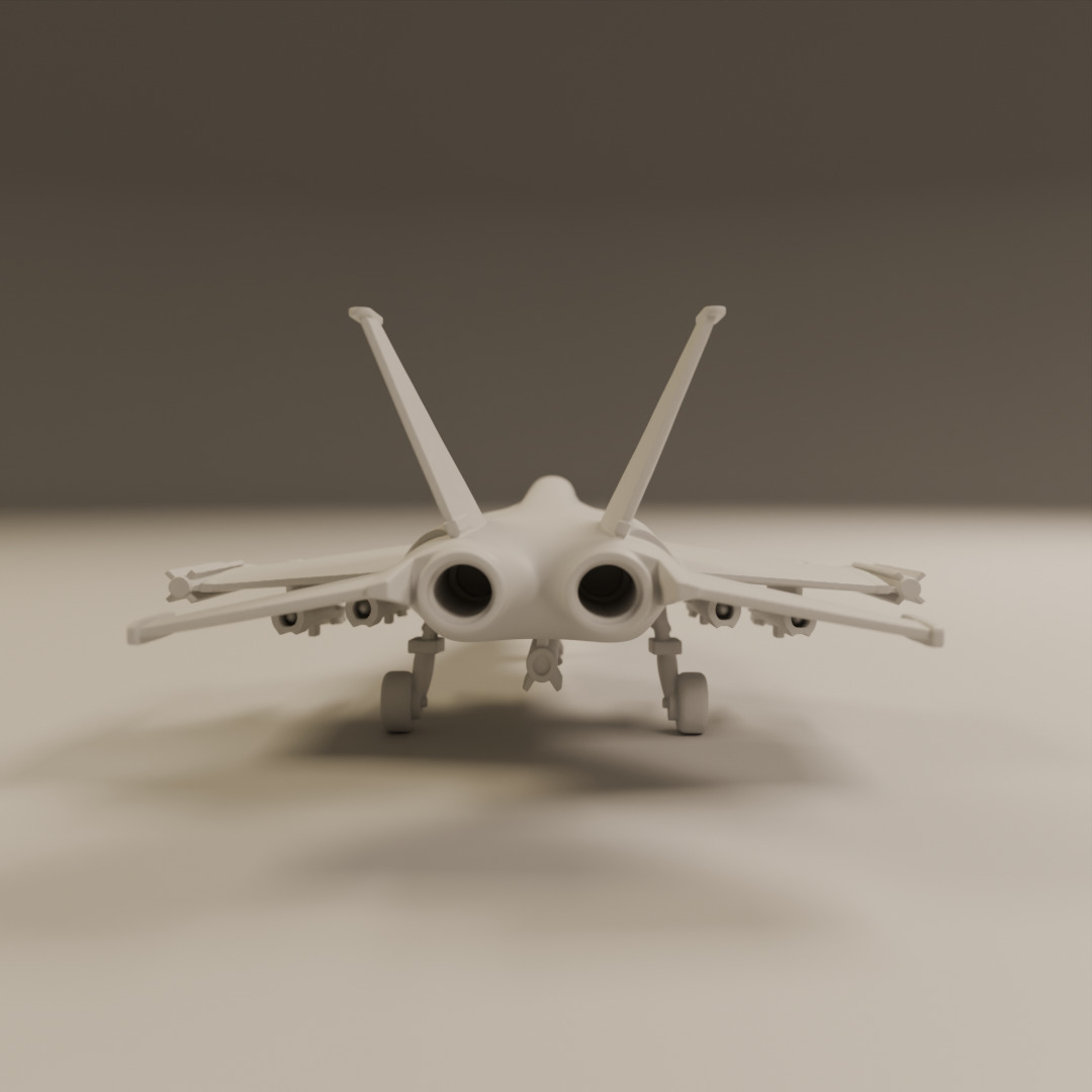 fighter jet 3D print model_11