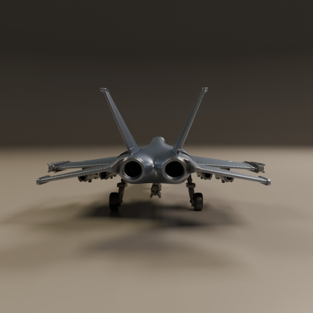 fighter jet 3D print model_3