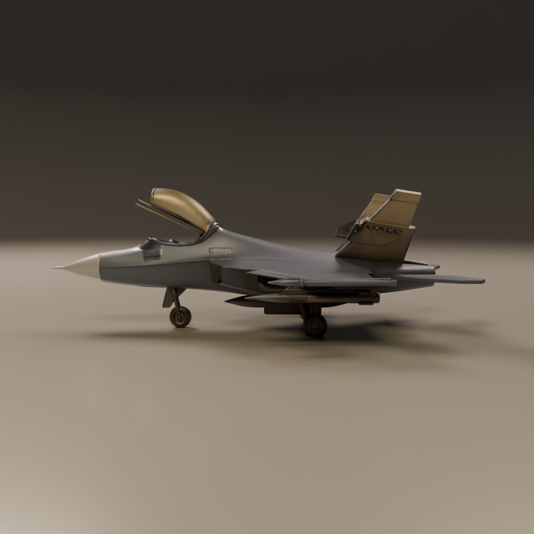 fighter jet 3D print model_2