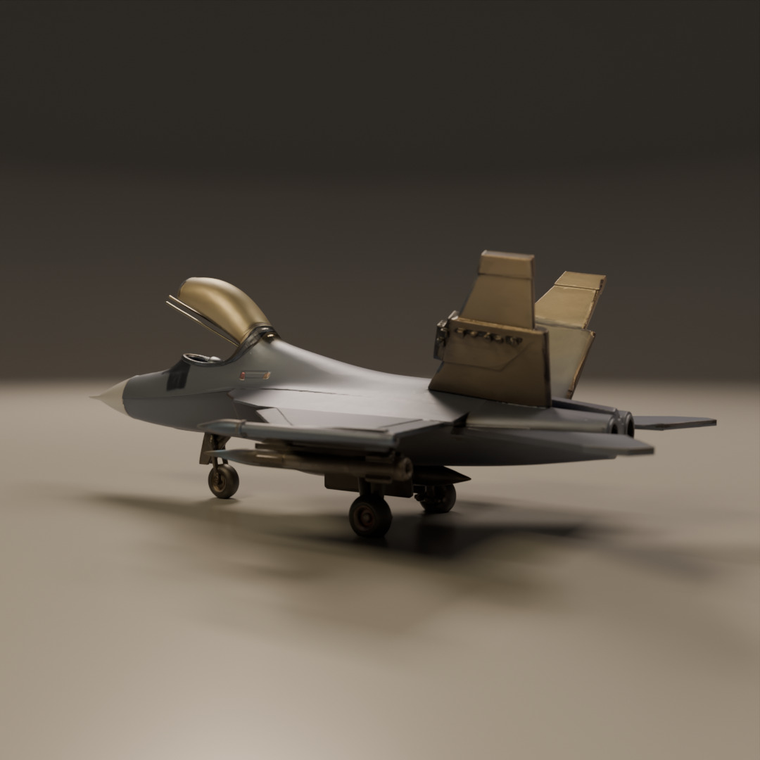 fighter jet 3D print model_6