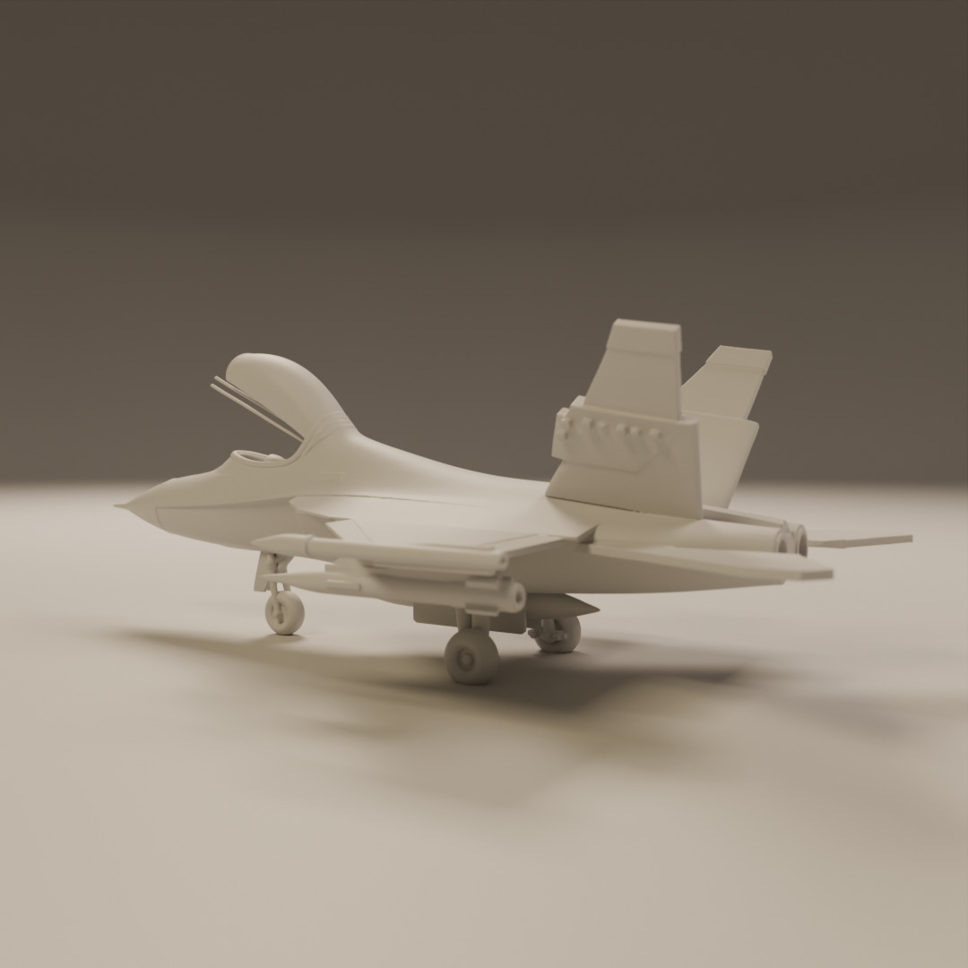 fighter jet 3D print model_14
