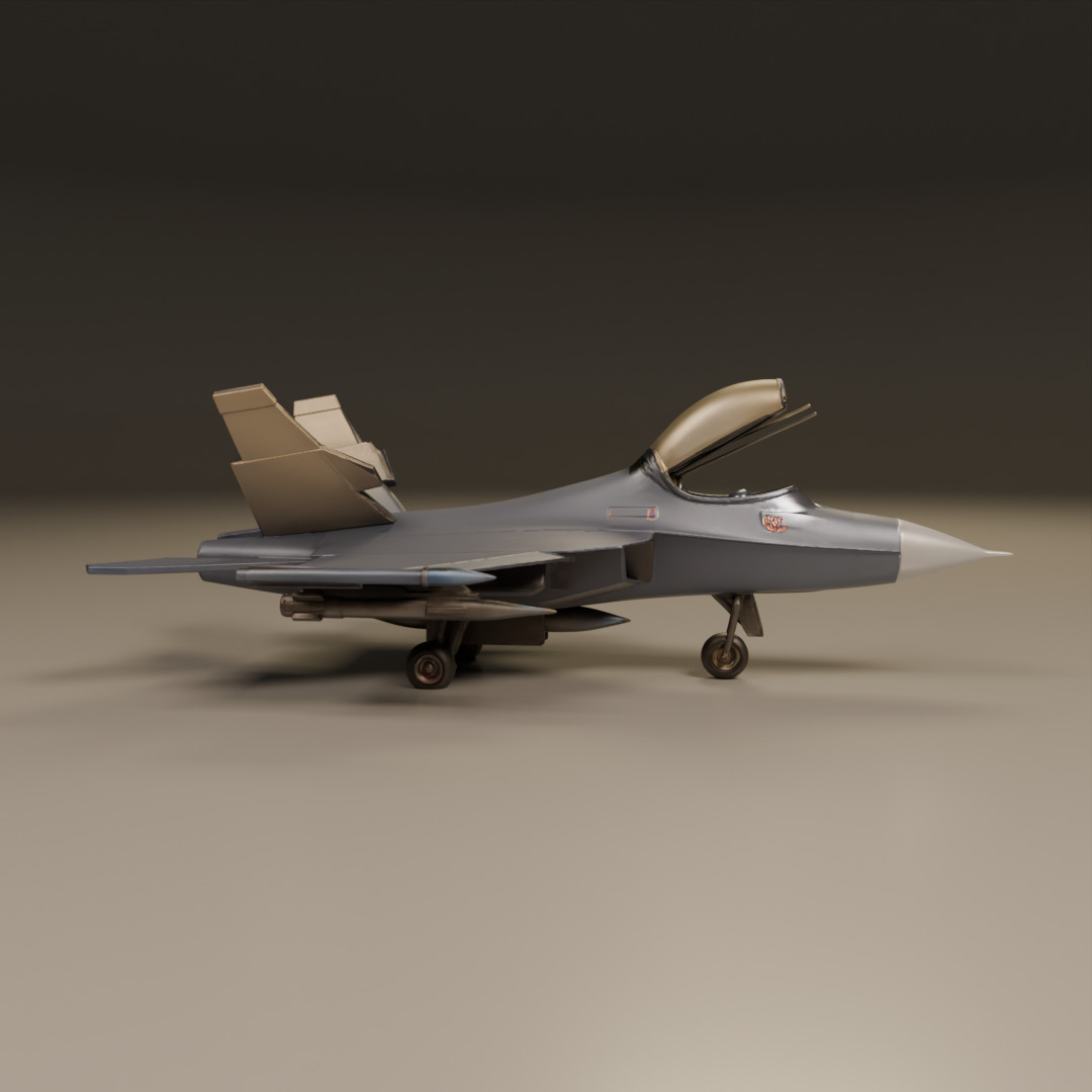fighter jet 3D print model_1