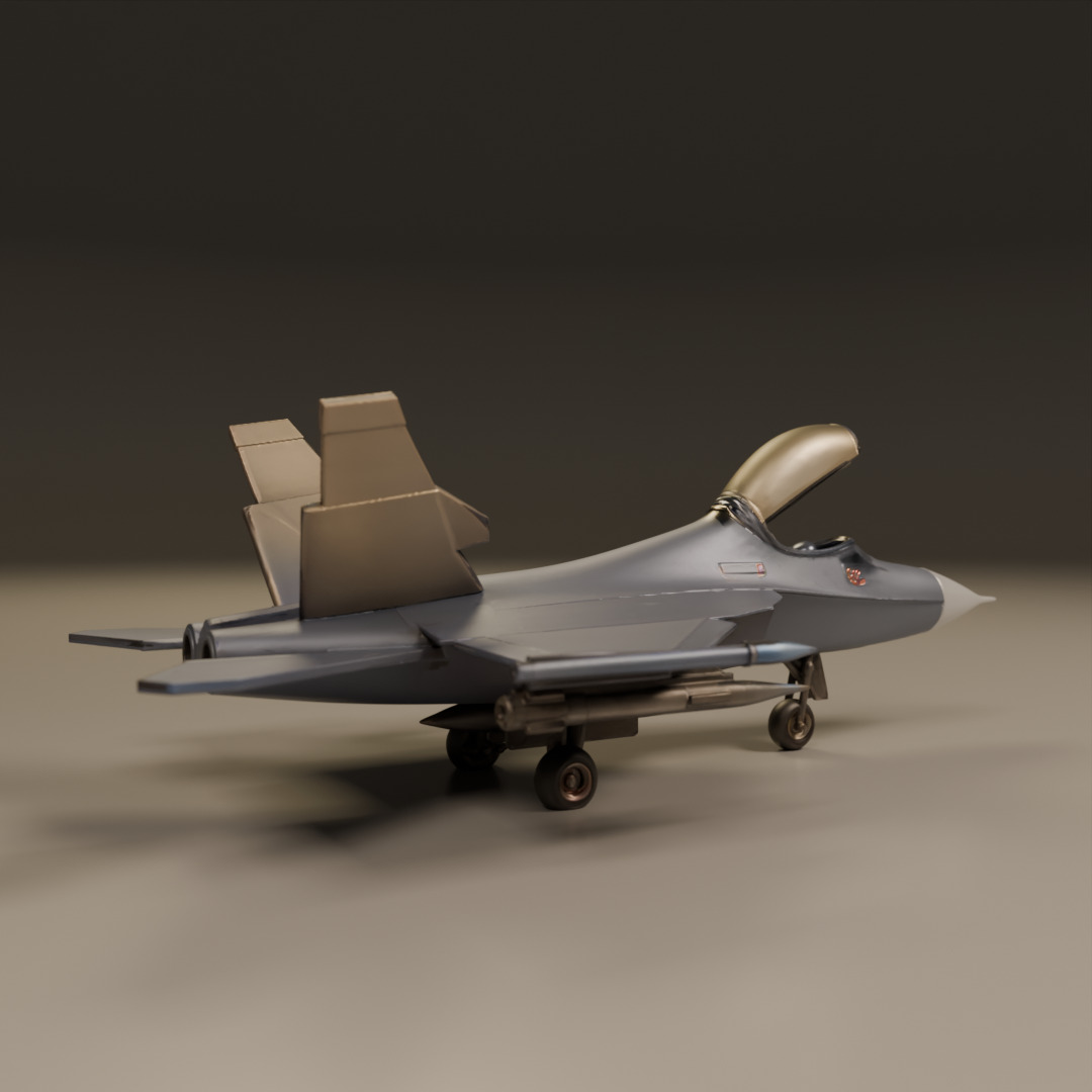 fighter jet 3D print model_7