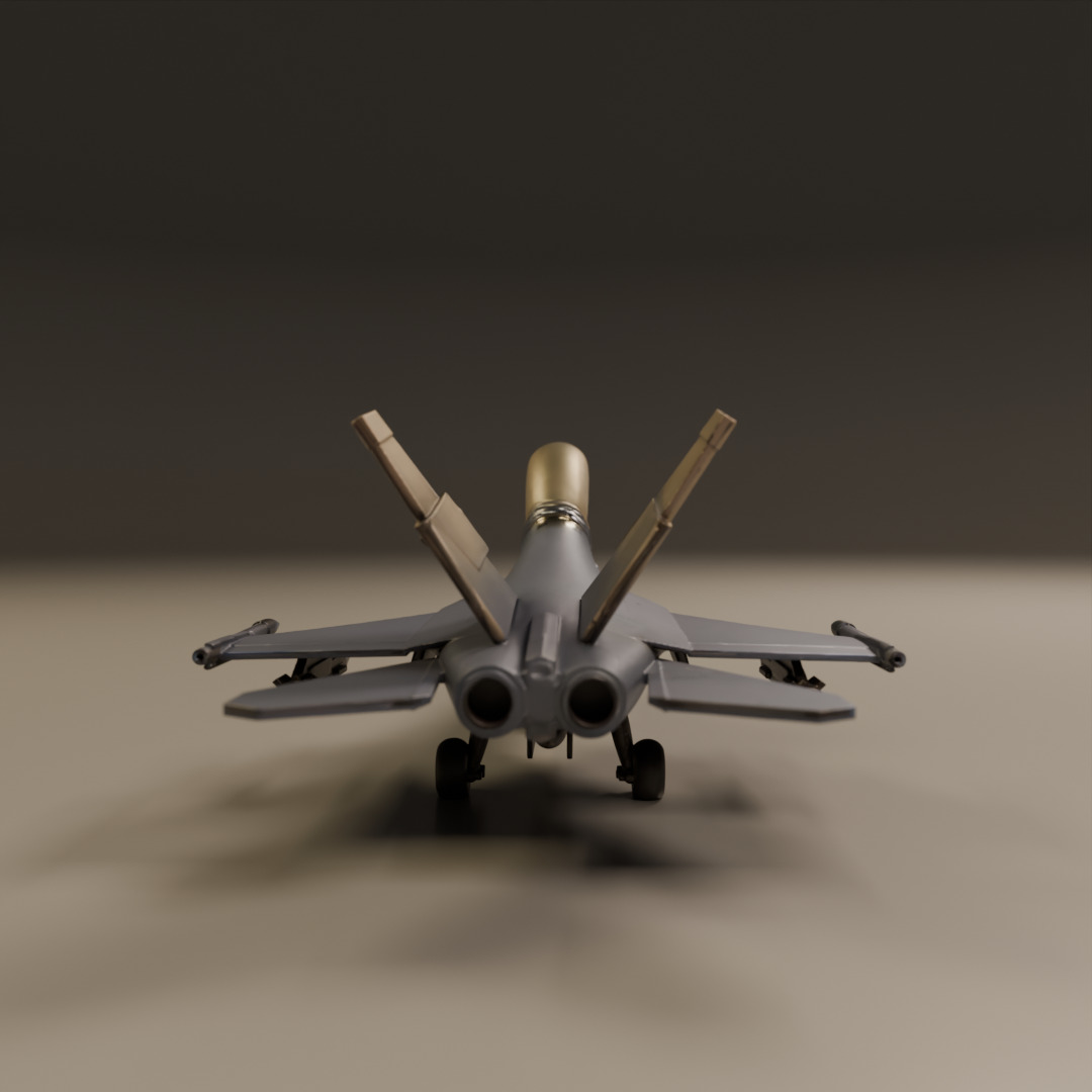 fighter jet 3D print model_3