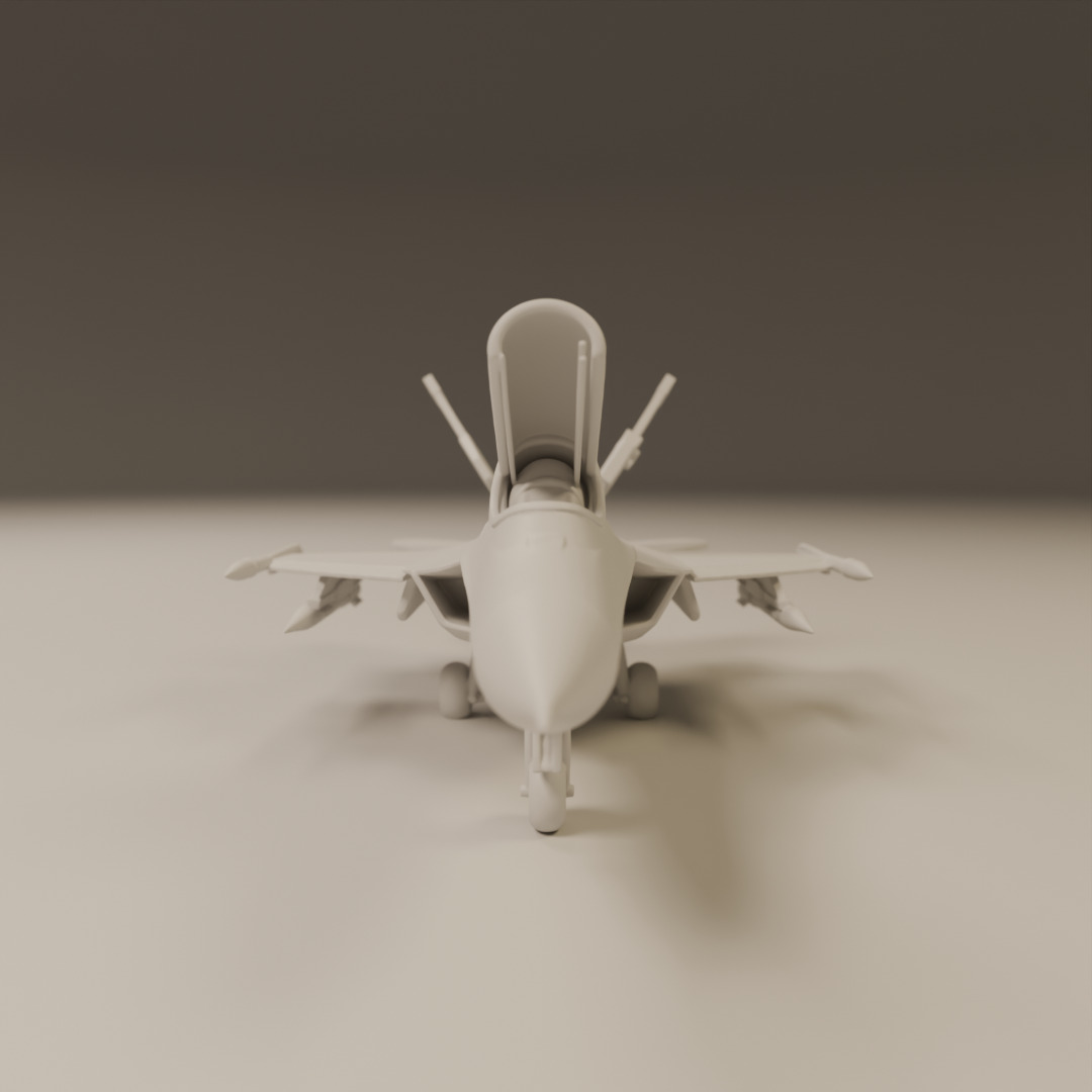 fighter jet 3D print model_16