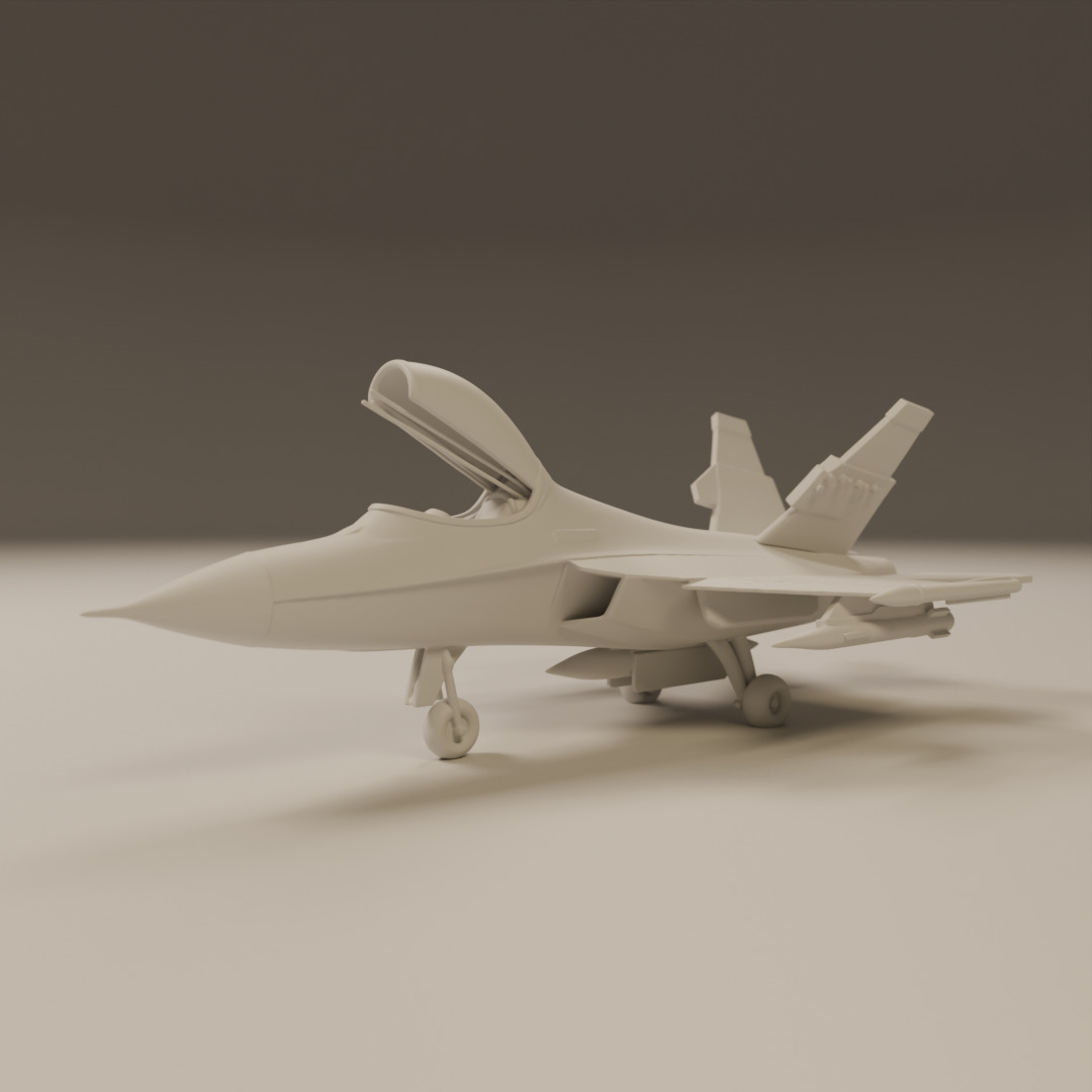 fighter jet 3D print model_13