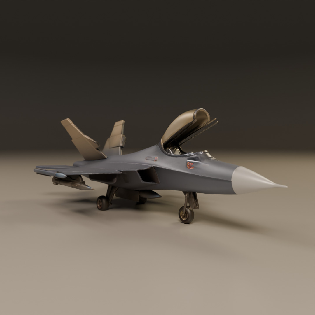 fighter jet 3D print model_4