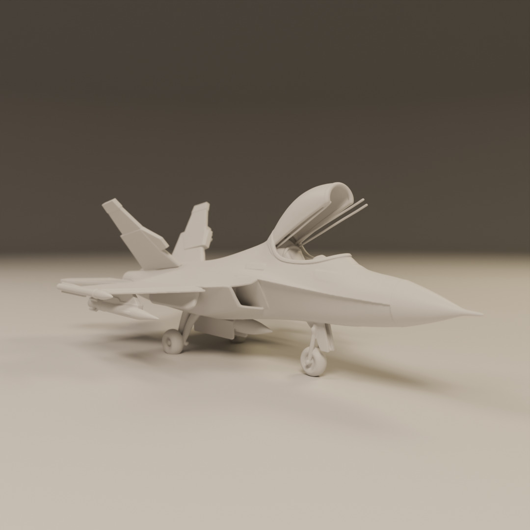 fighter jet 3D print model_12