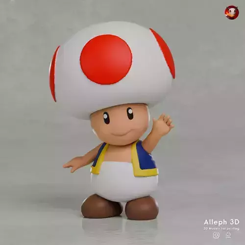 mario toad multicolor 3mf