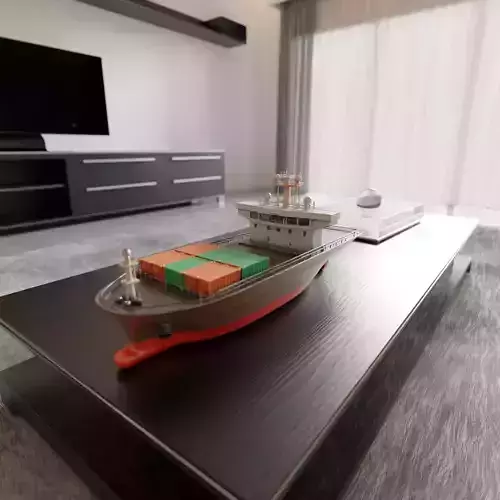 cargo ship 3D print model
