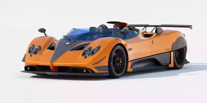 Pagani Zonda HP Barchetta 3D model