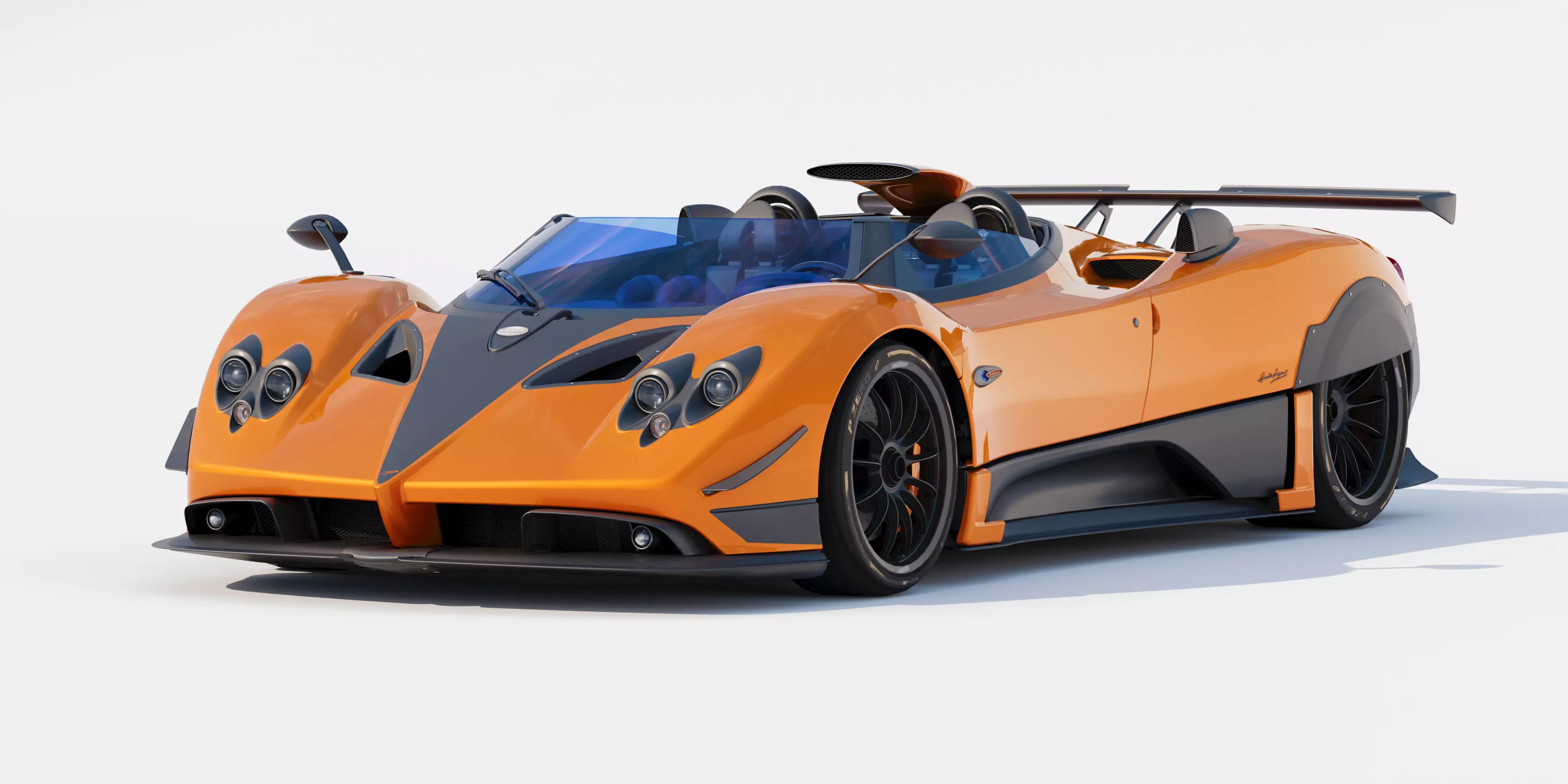 Pagani Zonda HP Barchetta 3D model_0