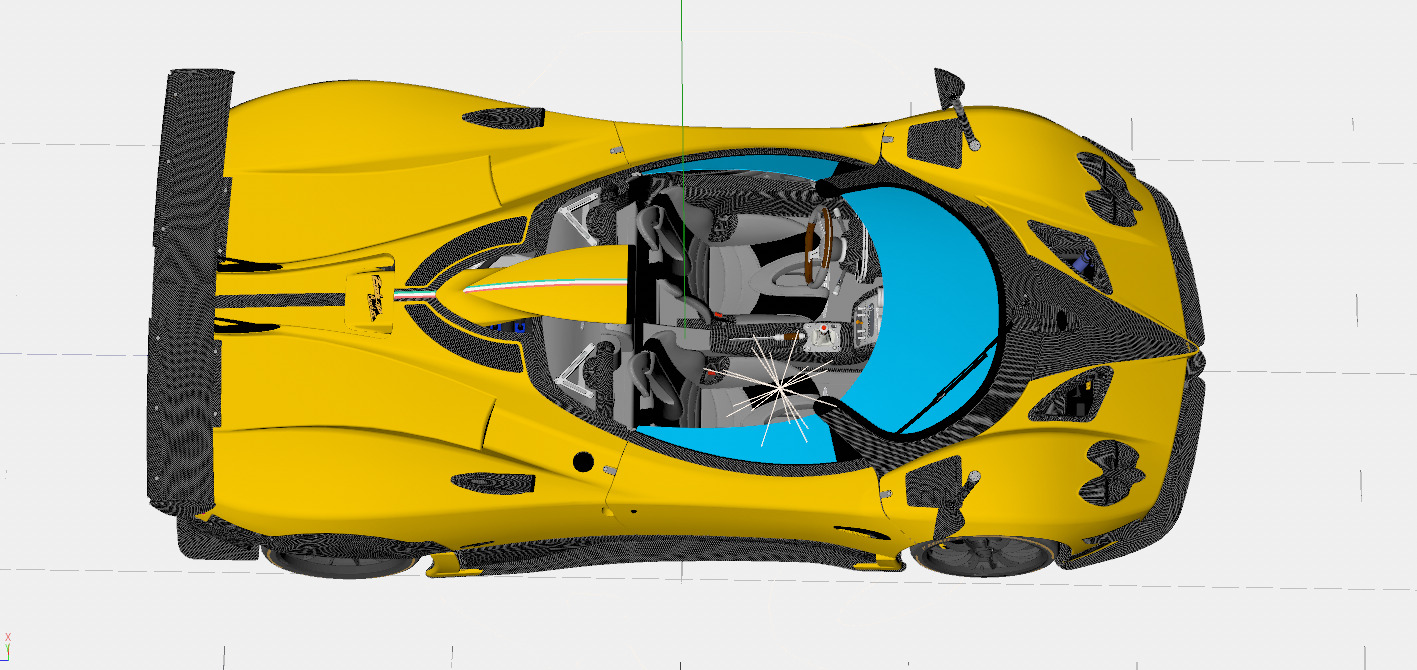 Pagani Zonda HP Barchetta 3D model_11