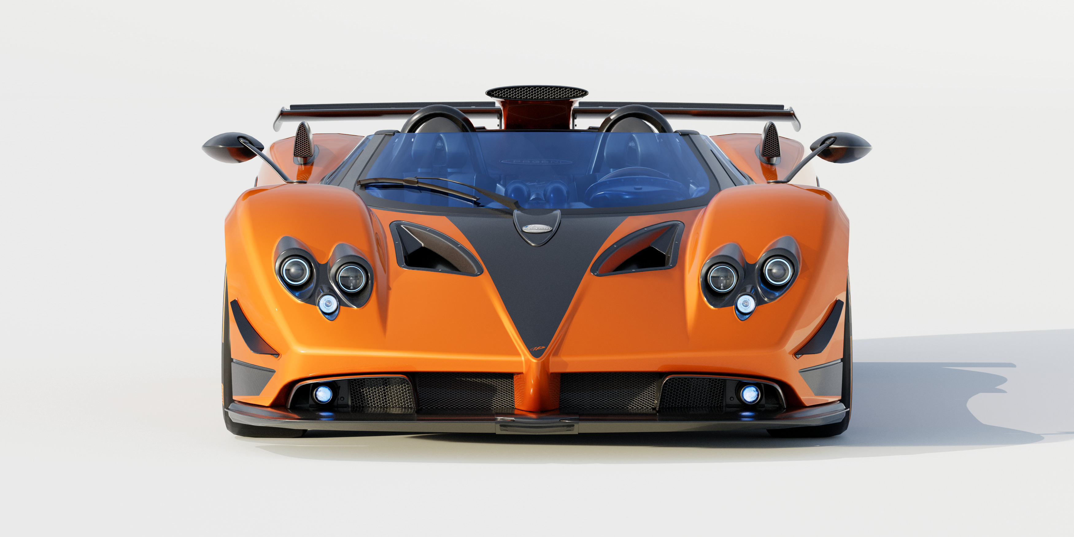Pagani Zonda HP Barchetta 3D model_3
