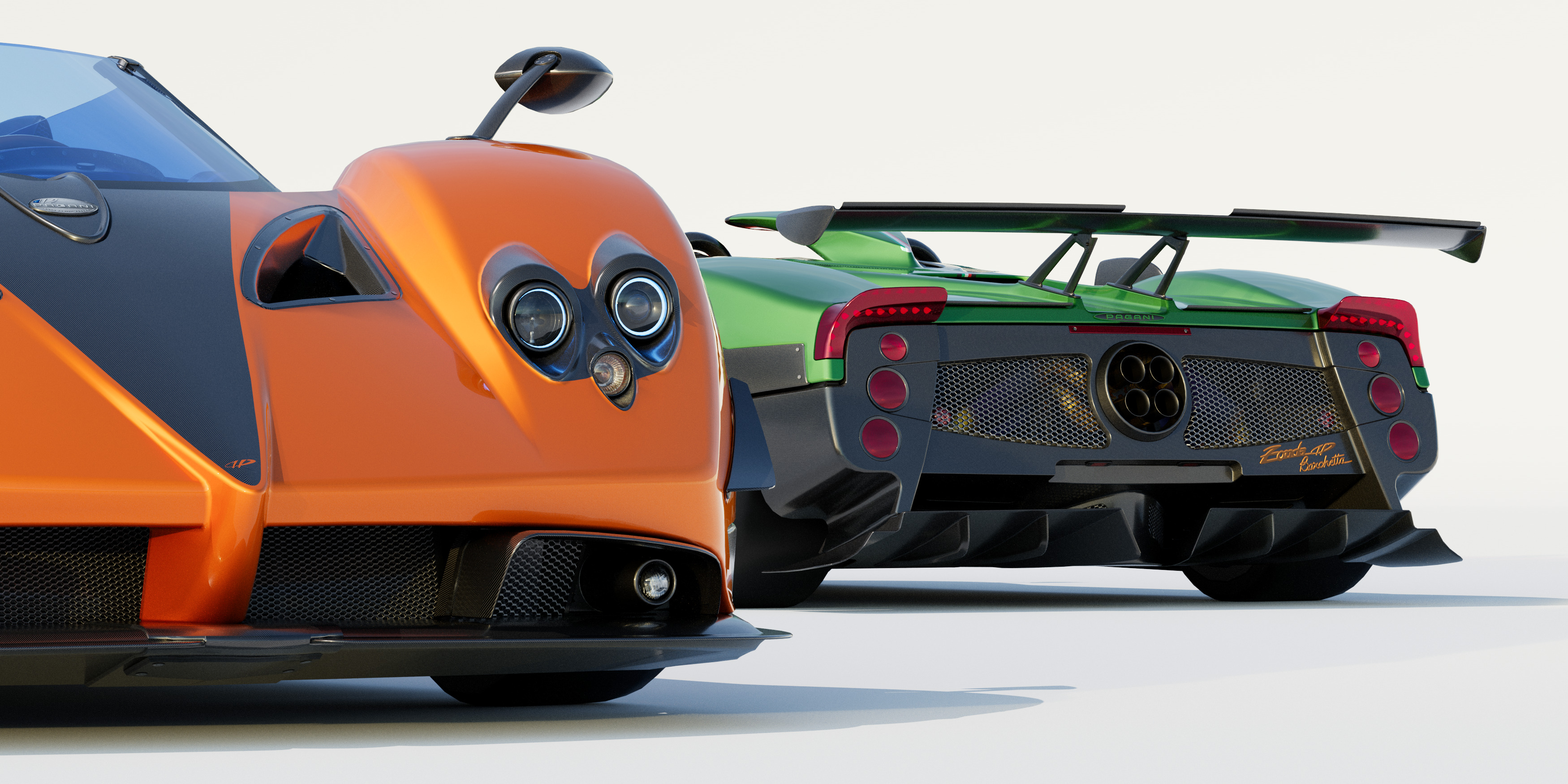 Pagani Zonda HP Barchetta 3D model_9