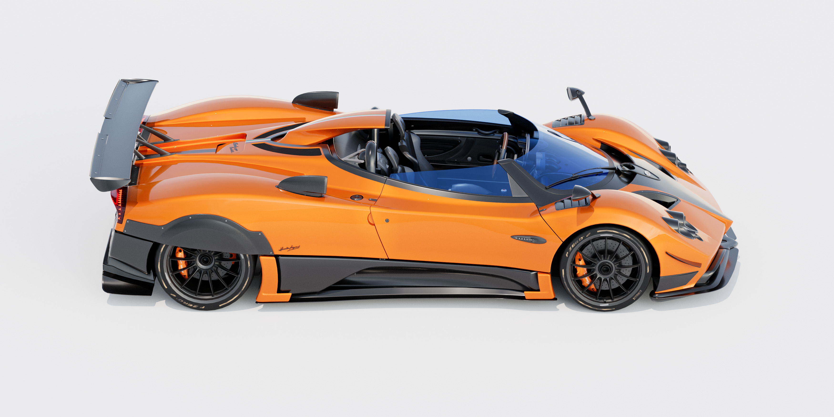 Pagani Zonda HP Barchetta 3D model_8