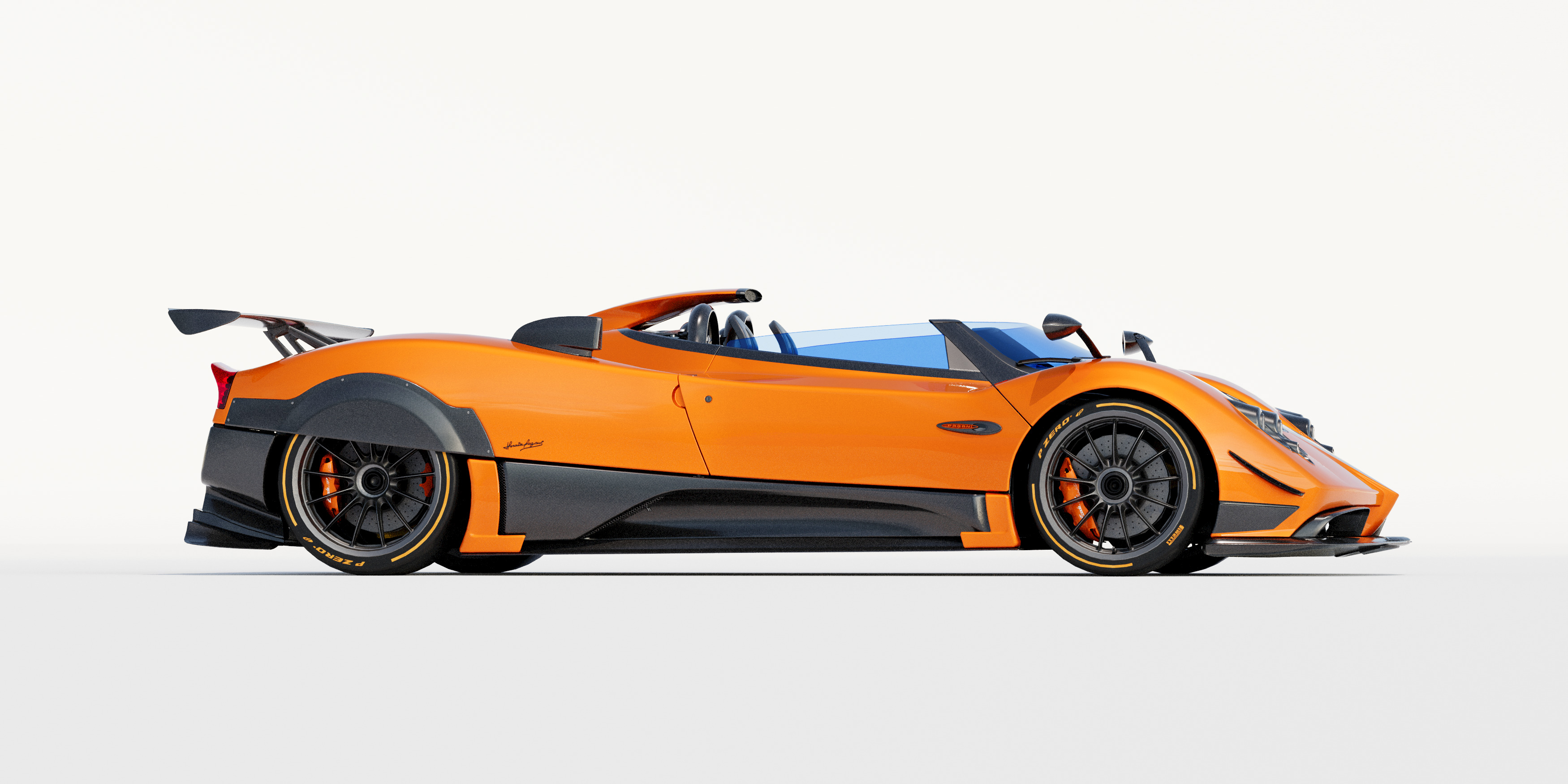 Pagani Zonda HP Barchetta 3D model_1