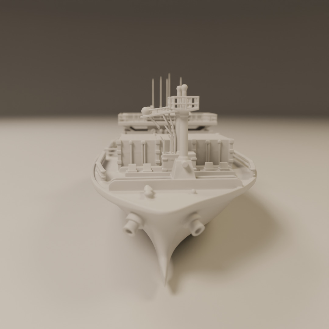 cargo ship 3D print model_8