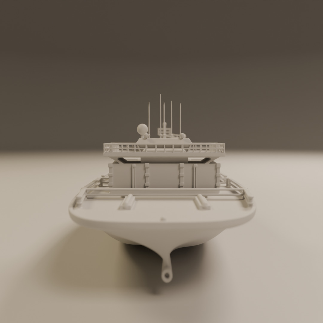 cargo ship 3D print model_3