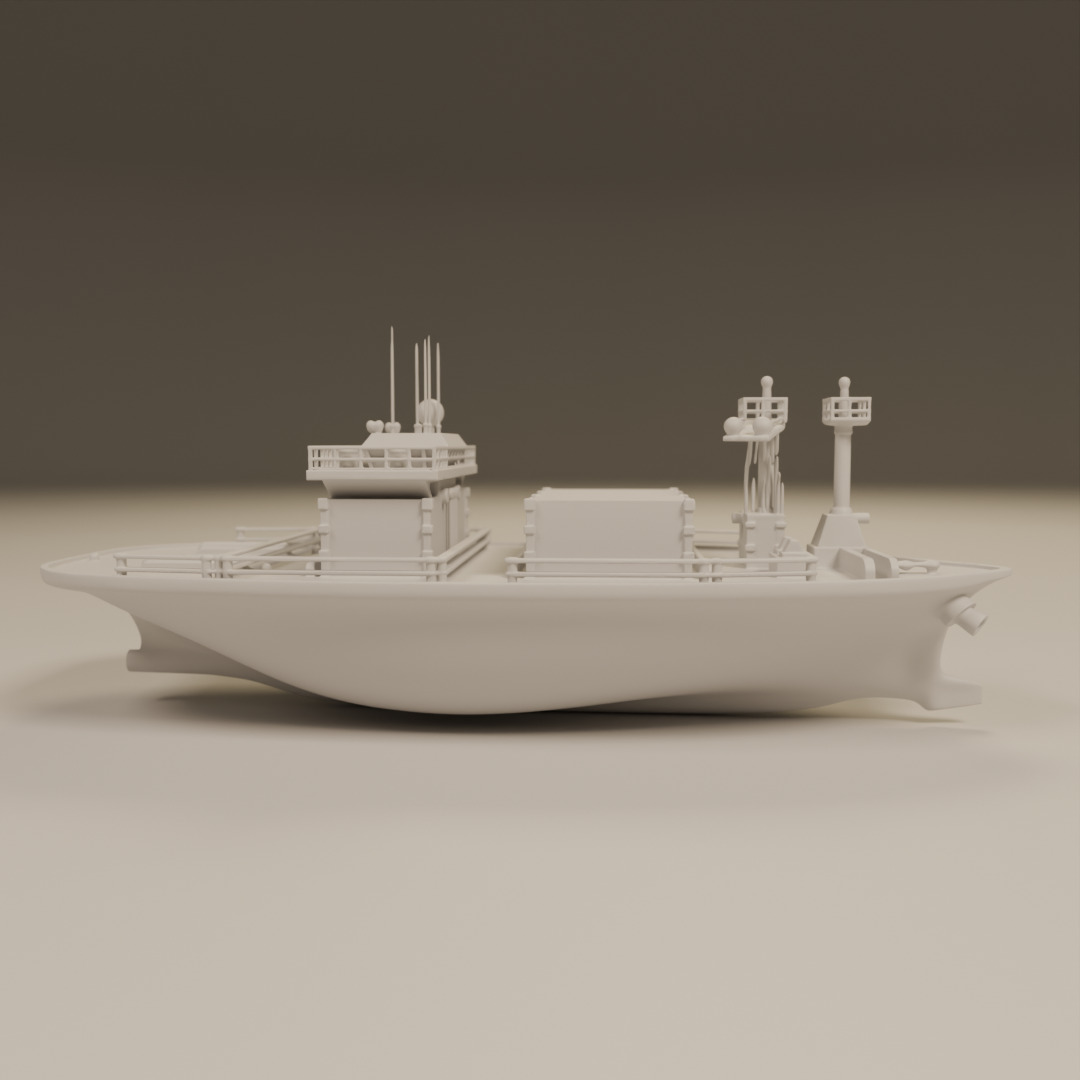 cargo ship 3D print model_1