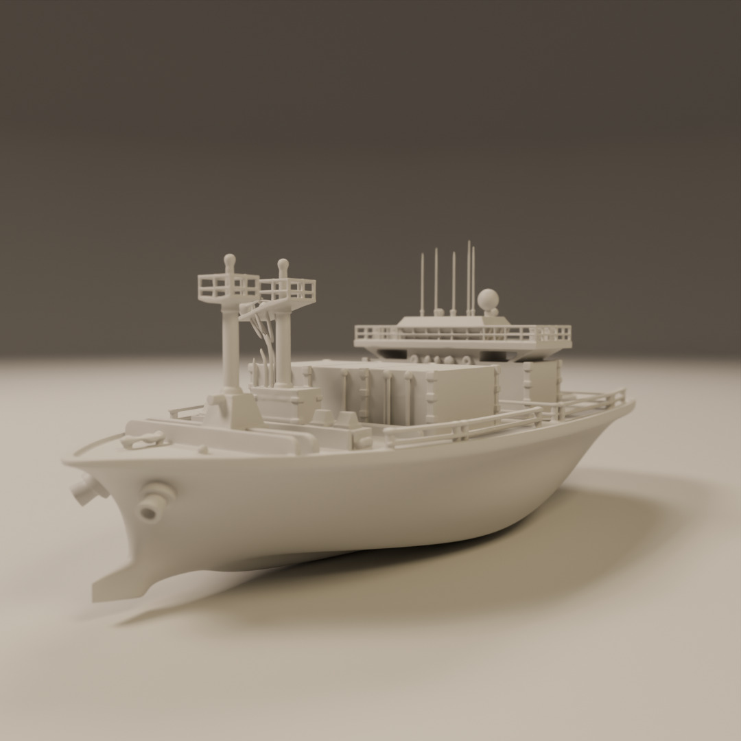 cargo ship 3D print model_5