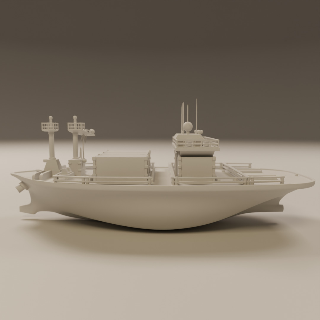 cargo ship 3D print model_2