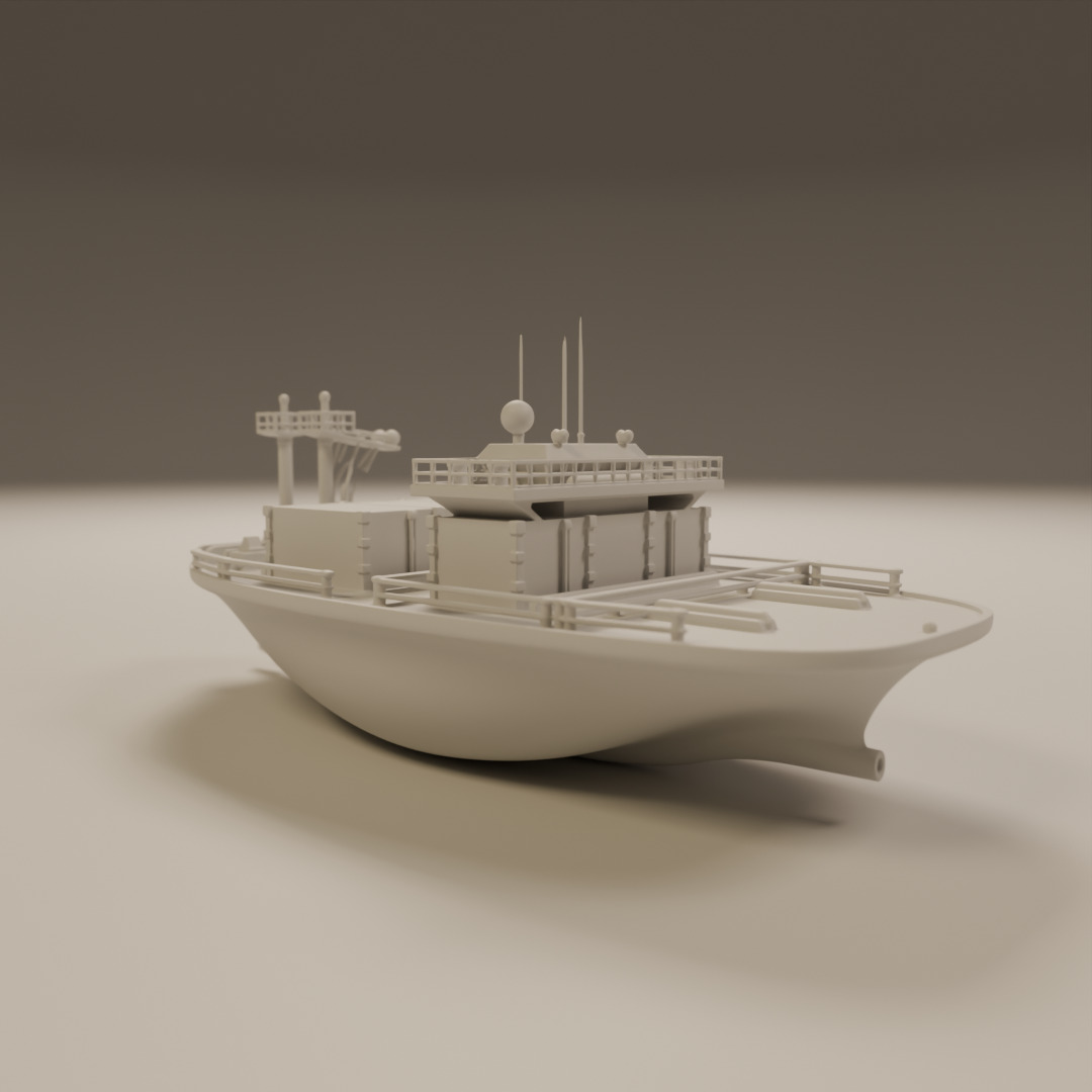 cargo ship 3D print model_6