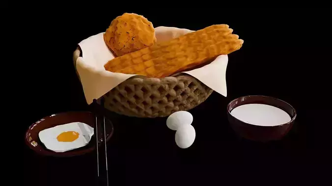 Chinese breakfast  Fried dough sticks and Soy milk and Pancakes